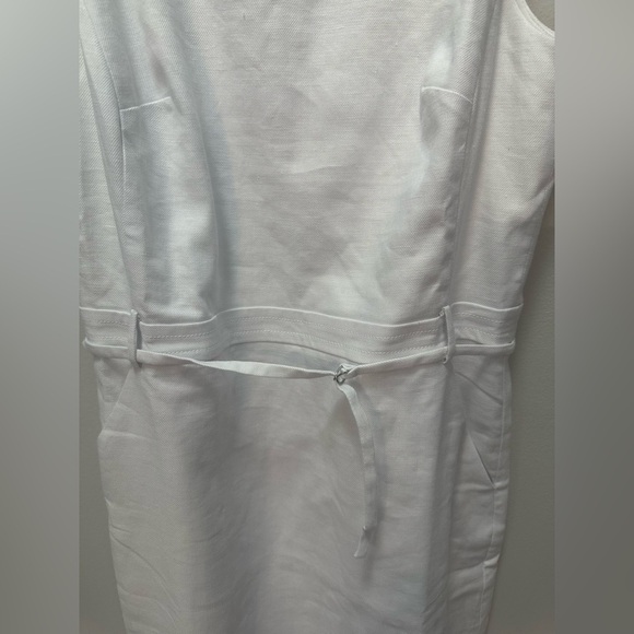 NWT! J.Crew Tall Executive dress in stretch linen blend. Size 8 Tall. $228 - Picture 9 of 10